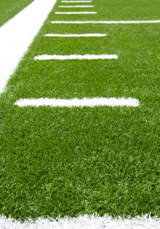 Yard Lines of a Football Field Verticalの写真素材