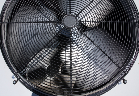 External Air Conditioner Unit Fan for Industrial Backgroundの写真素材