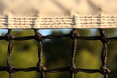 Tennis Court Net close up with room for copyの写真素材