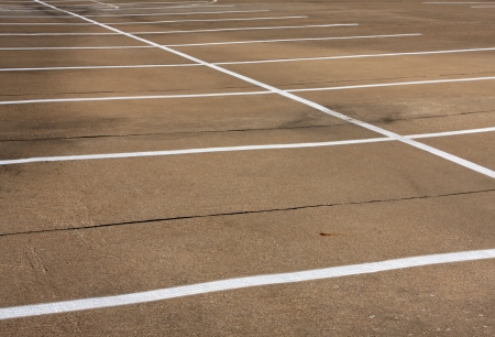 Empty Parking Spacesの写真素材