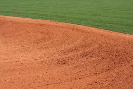 Patterns in the Baseball Infield for sports backgroundの写真素材