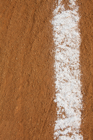 Baseball Infield Chalk Line with room for copy and for Sports の写真素材