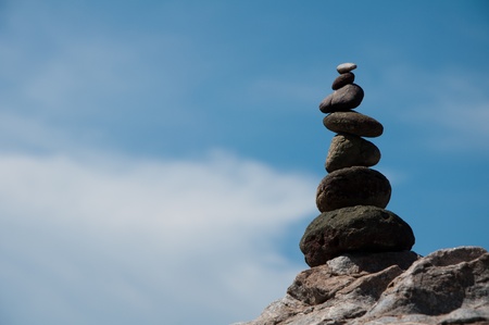 Balance rockの写真素材