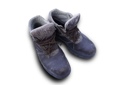 old safety shoes