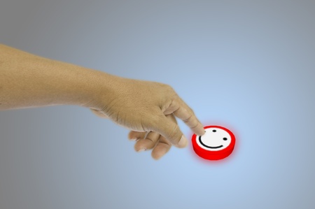 Smile buttonの写真素材
