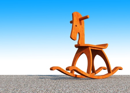 Wooden horseの写真素材