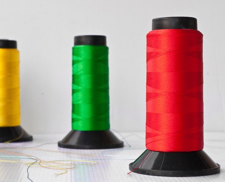 Multicolored of sewing の写真素材