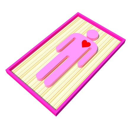 Man in loveの写真素材