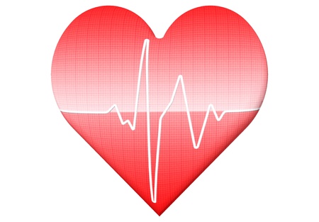 Heart chart with love shape to created by three dimention programの写真素材