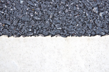 Texture of Asphalt street with white line の写真素材