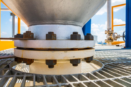 Transfer pipe line in process area in industrial plant