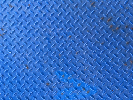 Old steel plate blue color , Diamond steel plate , Use for background and wall paperの写真素材