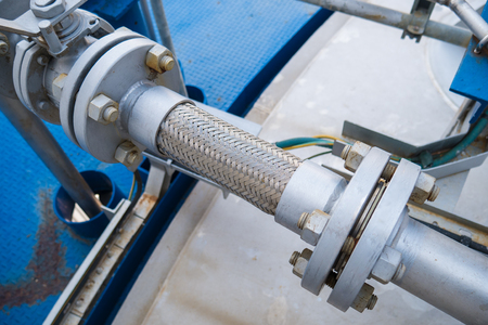 Pipe linre in the factoryの写真素材