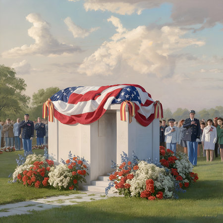Happy Memorial Day. Remember and honor those who have served our country.の写真素材