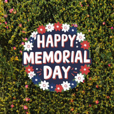 Memorial Day logo Remember and Honor Vector Designのイラスト素材