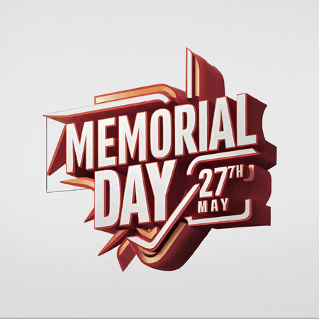 Memorial Day logo Remember and Honor Vector Designのイラスト素材