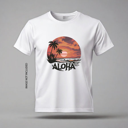 Summer Lover California Vintage T-Shirt Designのイラスト素材