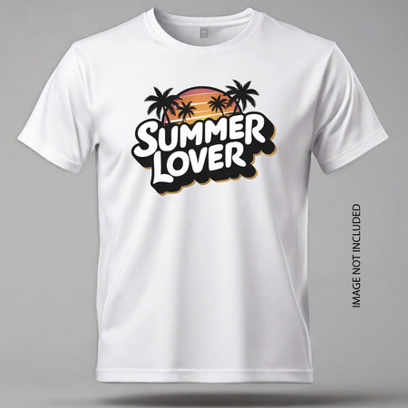 Summer Lover California Vintage T-Shirt Designのイラスト素材