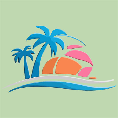 Summer Lover California Vintage T-Shirt Designのイラスト素材