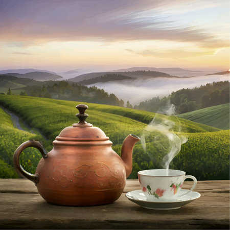 21 May International Tea dayのイラスト素材