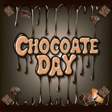 World Chocolate Day - A luxurious chocolateの写真素材