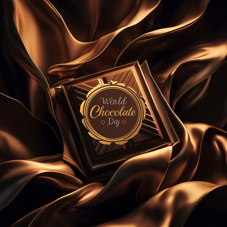 World Chocolate Day - A luxurious chocolateの写真素材