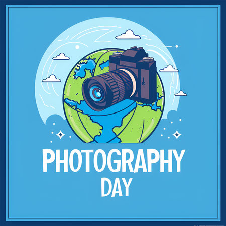 World Photography Dayの写真素材