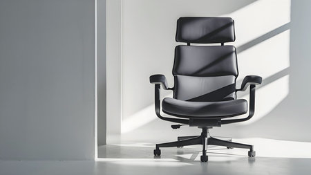 Comfort and Style: The Modern Office Chairの写真素材