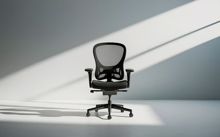 Comfort and Style: The Modern Office Chairの写真素材