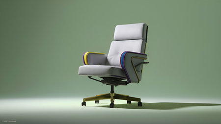 Comfort and Style: The Modern Office Chairの写真素材