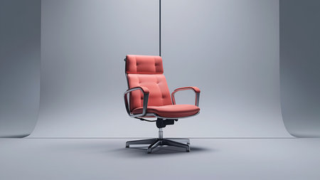 Comfort and Style: The Modern Office Chairの写真素材