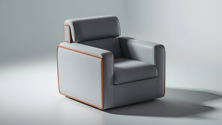 Comfort and Style: The Modern Office Chairの写真素材