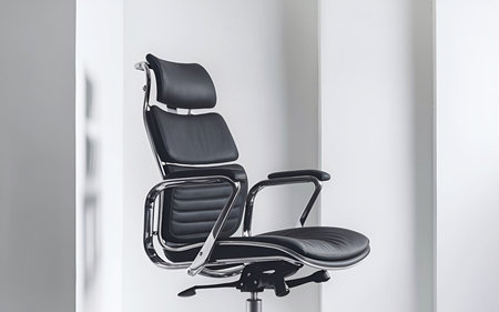 Comfort and Style: The Modern Office Chairの写真素材