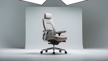 Comfort and Style: The Modern Office Chairの写真素材