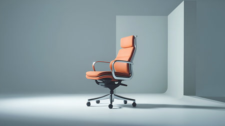 Comfort and Style: The Modern Office Chairの写真素材