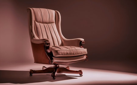 Comfort and Style: The Modern Office Chairの写真素材