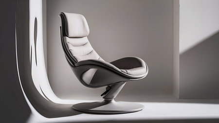 Comfort and Style: The Modern Office Chairの写真素材