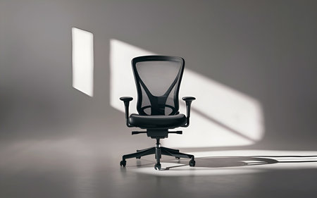 Comfort and Style: The Modern Office Chairの写真素材