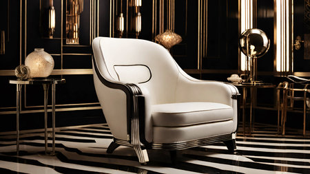 Stylish luxury chair in living room.の写真素材