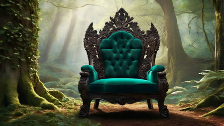 Stylish luxury chair in living room.の写真素材