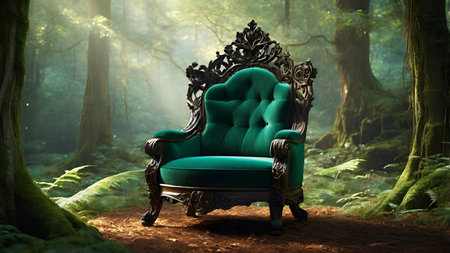 Stylish luxury chair in living room.の写真素材