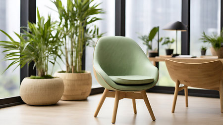 Stylish luxury chair in living room.の写真素材