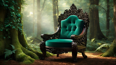 Stylish luxury chair in living room.の写真素材
