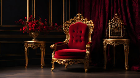 Stylish luxury chair in living room.の写真素材