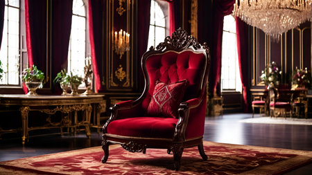 Stylish luxury chair in living room.の写真素材