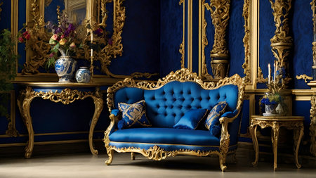 Stylish luxury chair in living room.の写真素材