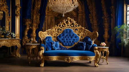Stylish luxury chair in living room.の写真素材