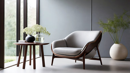 Stylish luxury chair in living room.の写真素材