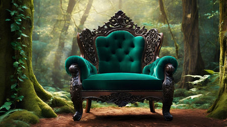 Stylish luxury chair in living room.の写真素材