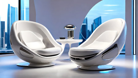 Stylish luxury chair in living room.の写真素材